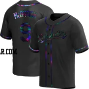 Ryan McBroom Youth Kansas City Royals Black Holographic Replica Alternate Jersey