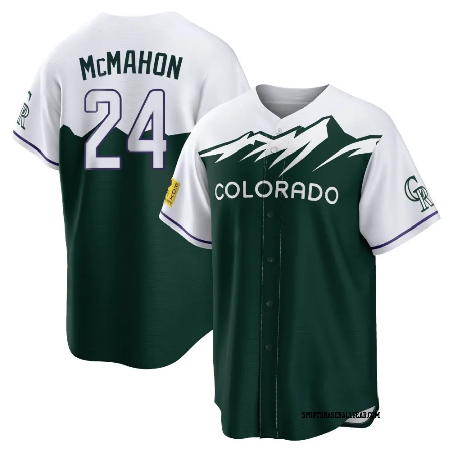 Ryan McMahon Youth Colorado Rockies Green Replica 2022 City Connect Jersey