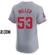 Ryan Miller Men's Los Angeles Angels Gray Elite Road Jersey