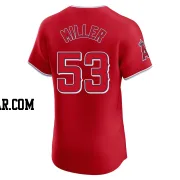 Ryan Miller Men's Los Angeles Angels Red Elite Alternate Jersey