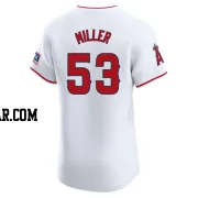 Ryan Miller Men's Los Angeles Angels White Elite Home Patch Jersey