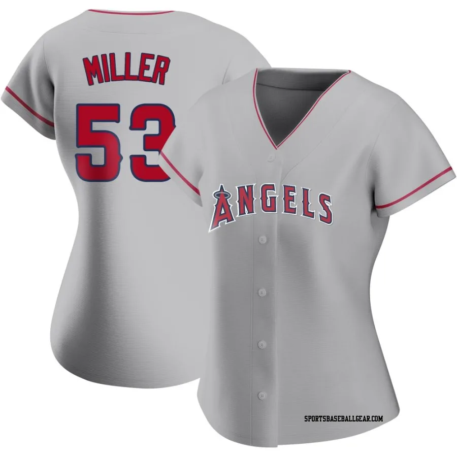 Ryan Miller Women's Los Angeles Angels Authentic Silver Road Jersey