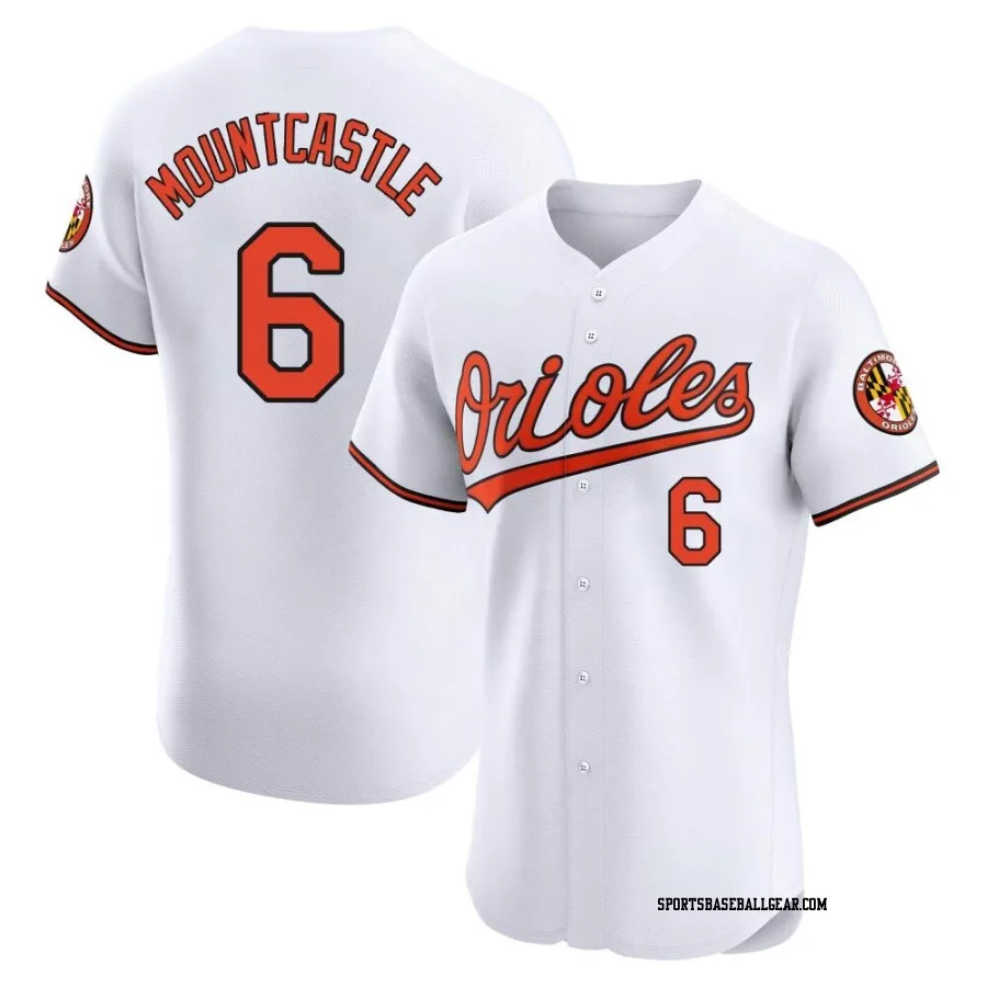 Ryan Mountcastle Men's Baltimore Orioles White Elite Home Jersey