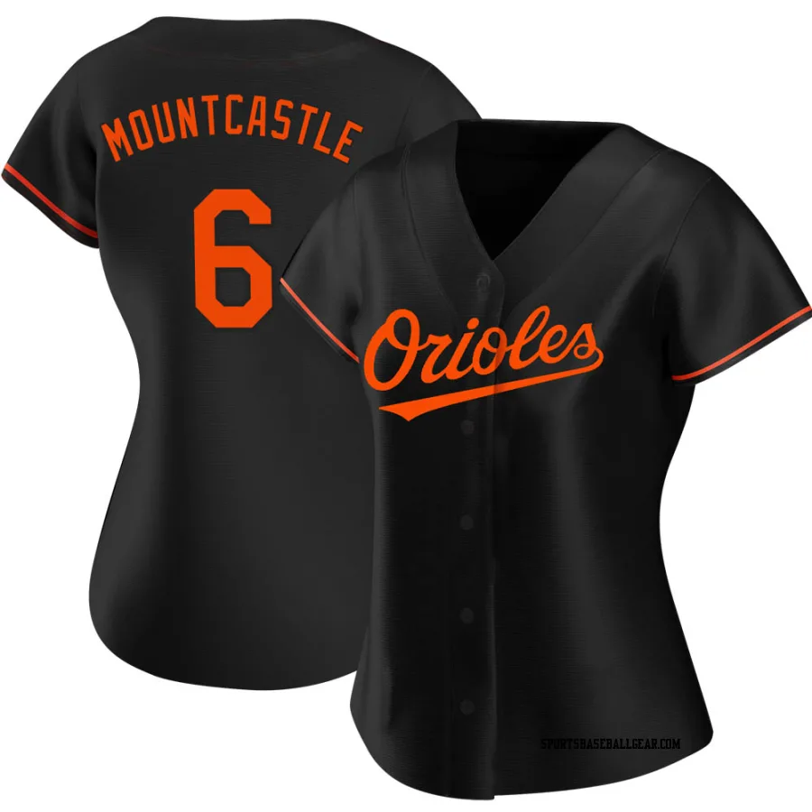 Ryan Mountcastle Women's Baltimore Orioles Black Replica Alternate Jersey