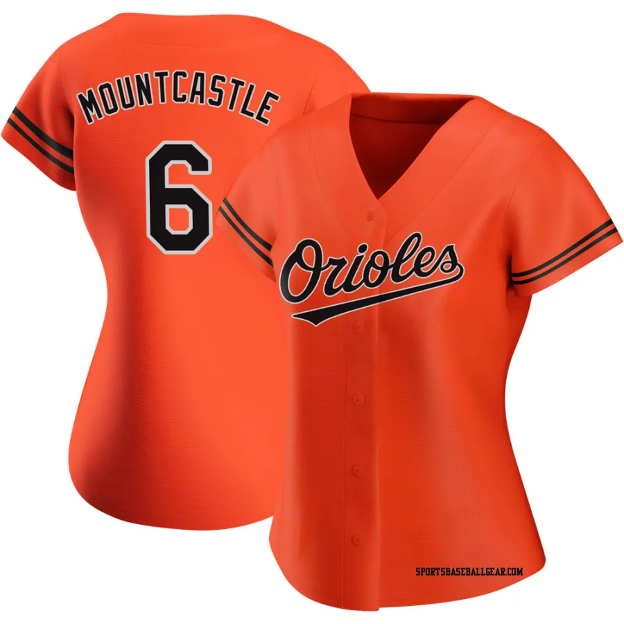 Ryan Mountcastle Women's Baltimore Orioles Orange Authentic Alternate Jersey