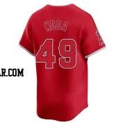 Ryan Noda Men's Los Angeles Angels Red Limited Alternate Jersey