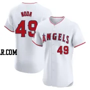 Ryan Noda Men's Los Angeles Angels White Elite Home Jersey