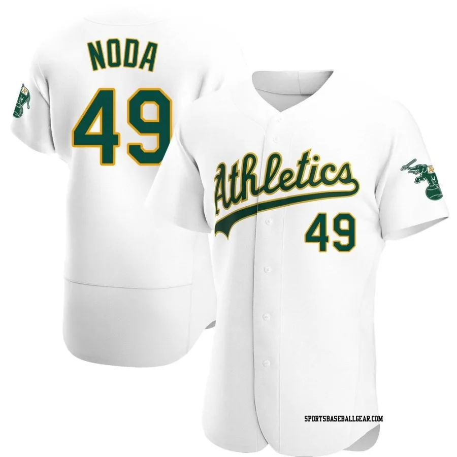 Ryan Noda Men's Oakland Athletics White Authentic Home Jersey