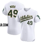 Ryan Noda Men's Oakland Athletics White Elite Home Jersey