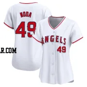 Ryan Noda Women's Los Angeles Angels White Limited Home Jersey