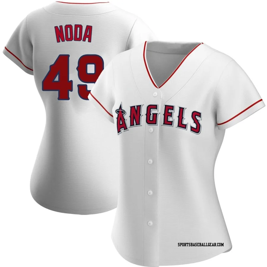 Ryan Noda Women's Los Angeles Angels White Replica Home Jersey