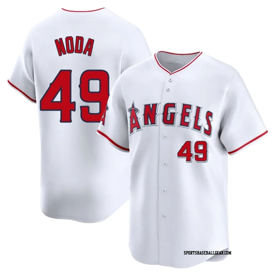 Ryan Noda Youth Los Angeles Angels White Limited Home Jersey