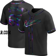 Ryan O'Hearn Men's Baltimore Orioles Black Holographic Replica Alternate Jersey