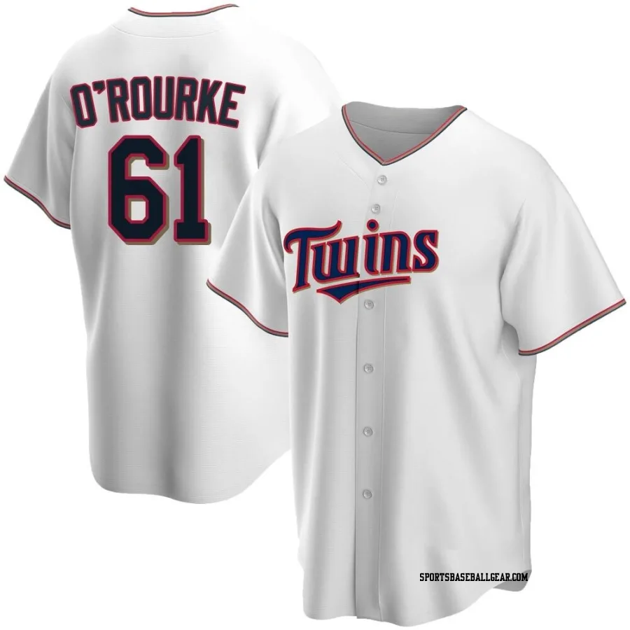 Ryan O'rourke Youth Minnesota Twins White Replica Ryan O'Rourke Home Jersey