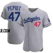 Ryan Pepiot Men's Los Angeles Dodgers Gray Authentic Away Jersey