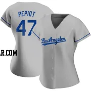 Ryan Pepiot Women's Los Angeles Dodgers Gray Authentic Road Jersey