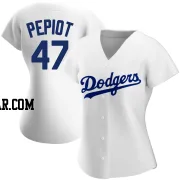 Ryan Pepiot Women's Los Angeles Dodgers White Authentic Home Jersey