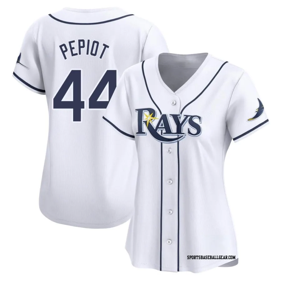 Ryan Pepiot Women's Tampa Bay Rays White Limited Home Jersey