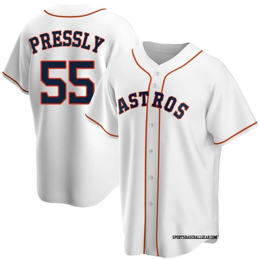 Ryan Pressly Youth Houston Astros White Replica Home Jersey