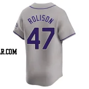 Ryan Rolison Men's Colorado Rockies Gray Limited Road Jersey