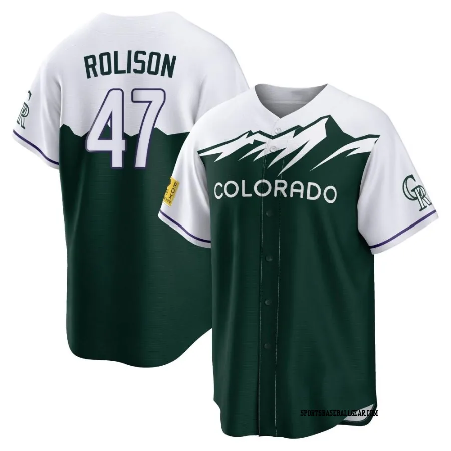 Ryan Rolison Men's Colorado Rockies Green Replica 2022 City Connect Jersey