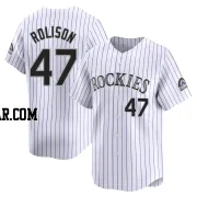 Ryan Rolison Men's Colorado Rockies White Limited Home Jersey