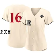 Ryan Rua Women's Texas Rangers Cream Replica 2023 City Connect 2023 World Series Jersey