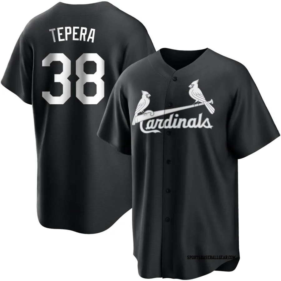 Ryan Tepera Men's St. Louis Cardinals Black/White Replica Jersey