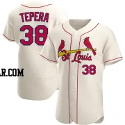 Ryan Tepera Men's St. Louis Cardinals Cream Authentic Alternate Jersey