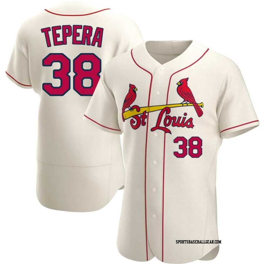 Ryan Tepera Men's St. Louis Cardinals Cream Authentic Alternate Jersey