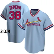 Ryan Tepera Men's St. Louis Cardinals Light Blue Replica Road Cooperstown Collection Jersey