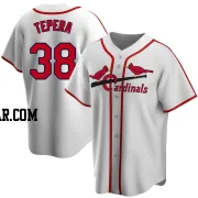 Ryan Tepera Men's St. Louis Cardinals White Home Cooperstown Collection Jersey