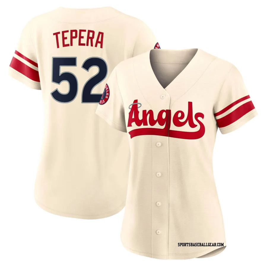 Ryan Tepera Women's Los Angeles Angels Cream Authentic 2022 City Connect Jersey