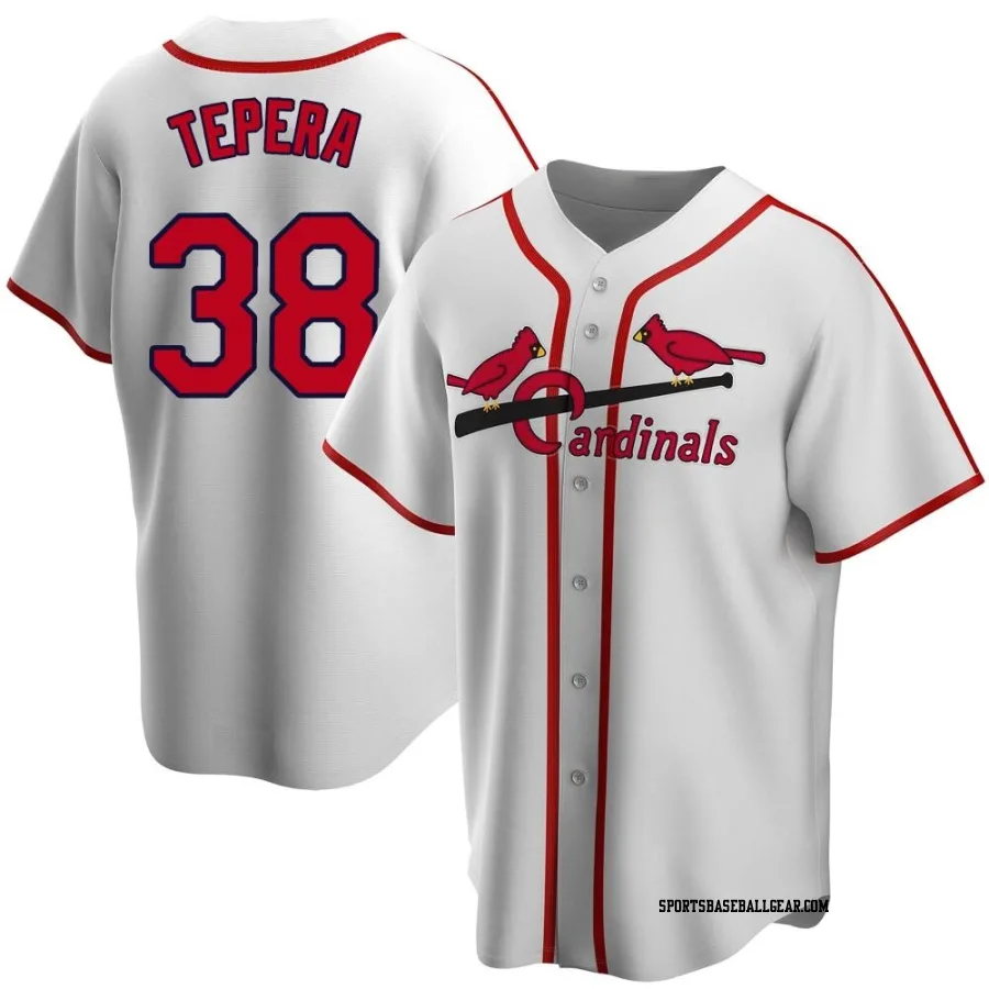 Ryan Tepera Youth St. Louis Cardinals White Home Cooperstown Collection Jersey