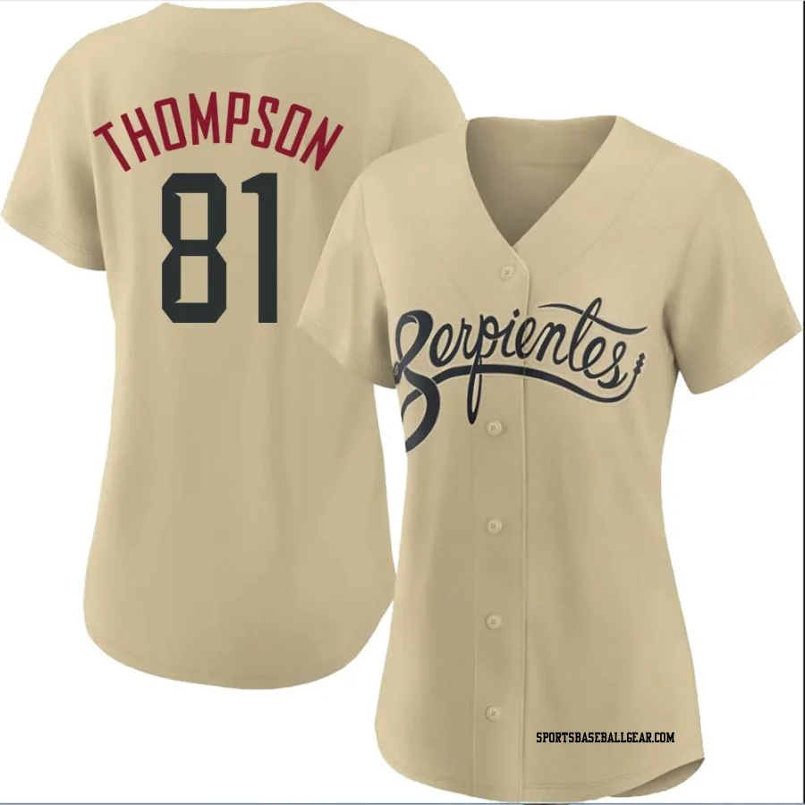 Ryan Thompson Women's Arizona Diamondbacks Gold Authentic 2021 City Connect Cool Base Jersey