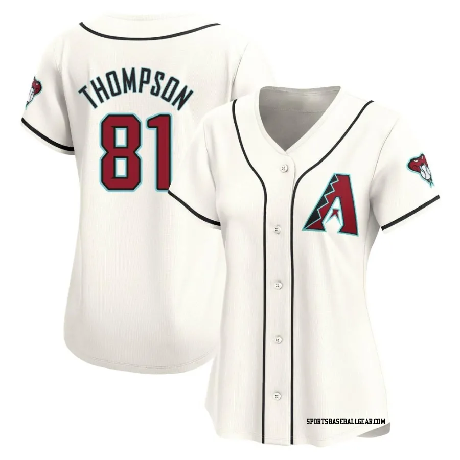 Ryan Thompson Women's Arizona Diamondbacks White Limited Home Jersey