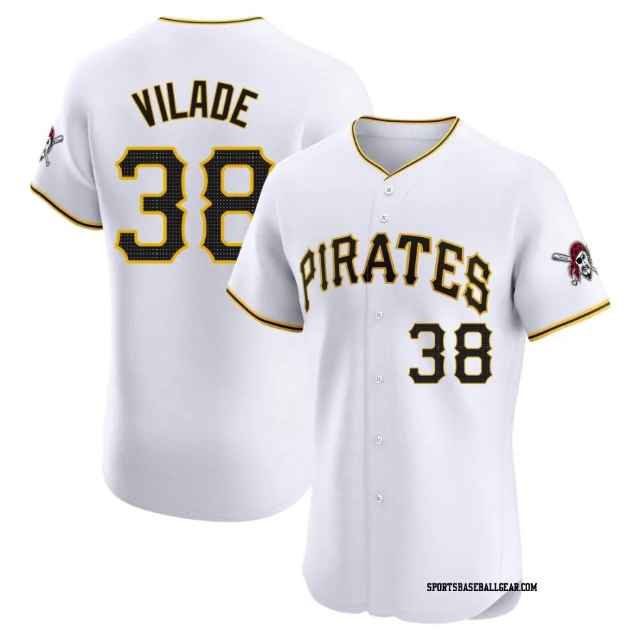 Ryan Vilade Men's Pittsburgh Pirates White Elite Home Jersey