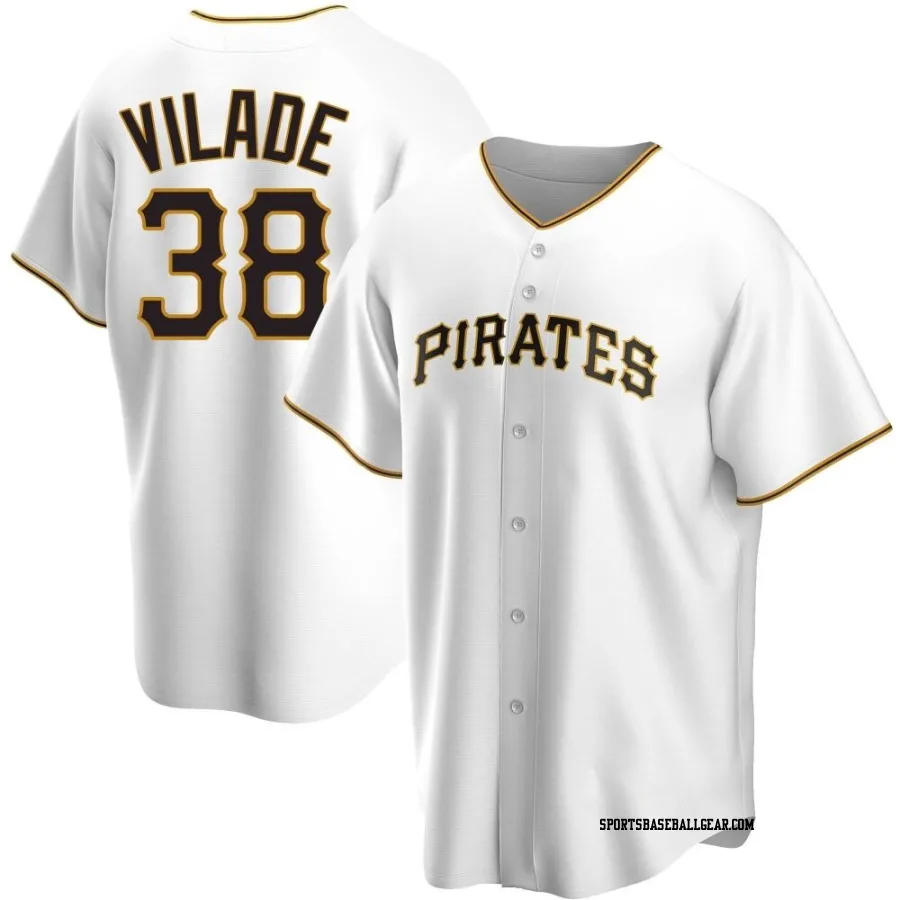 Ryan Vilade Men's Pittsburgh Pirates White Replica Home Jersey