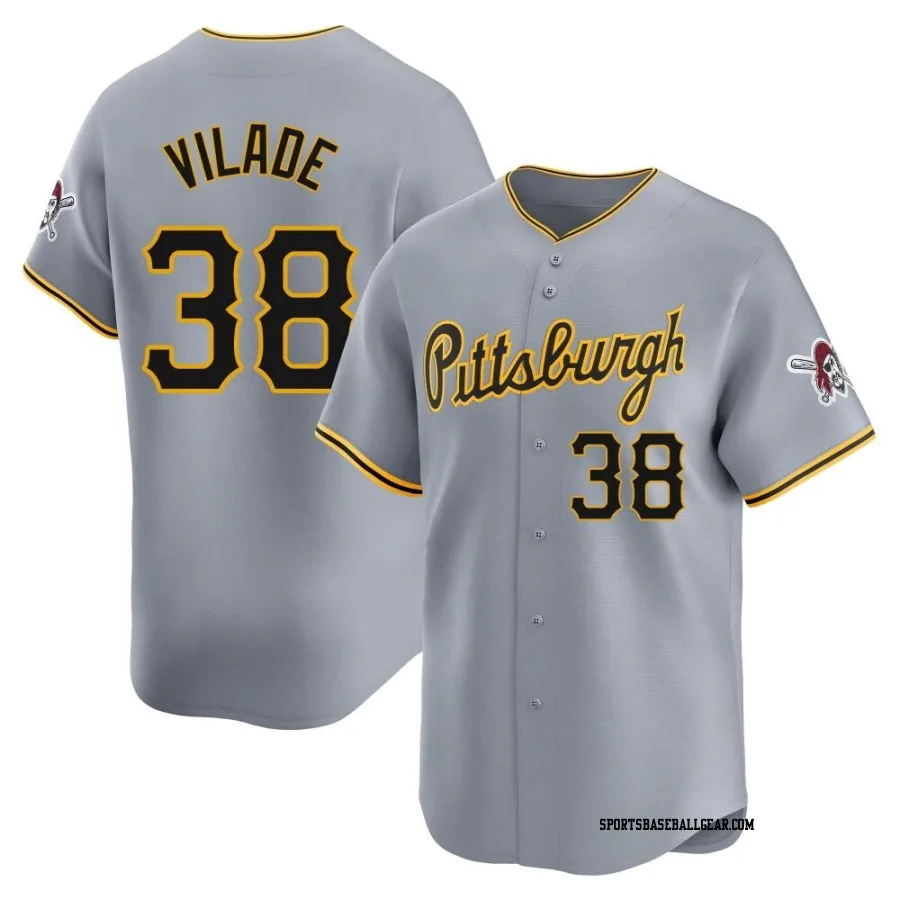 Ryan Vilade Youth Pittsburgh Pirates Gray Limited Away Jersey