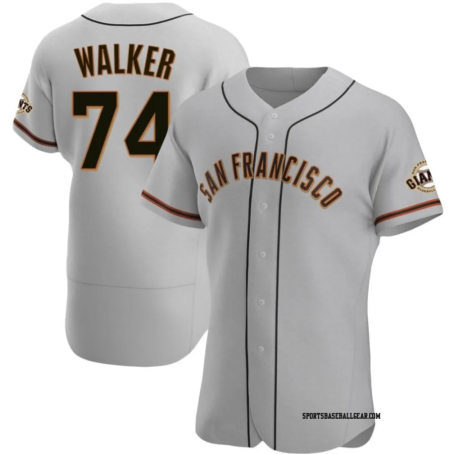 Ryan Walker Men's San Francisco Giants Gray Authentic Road Jersey