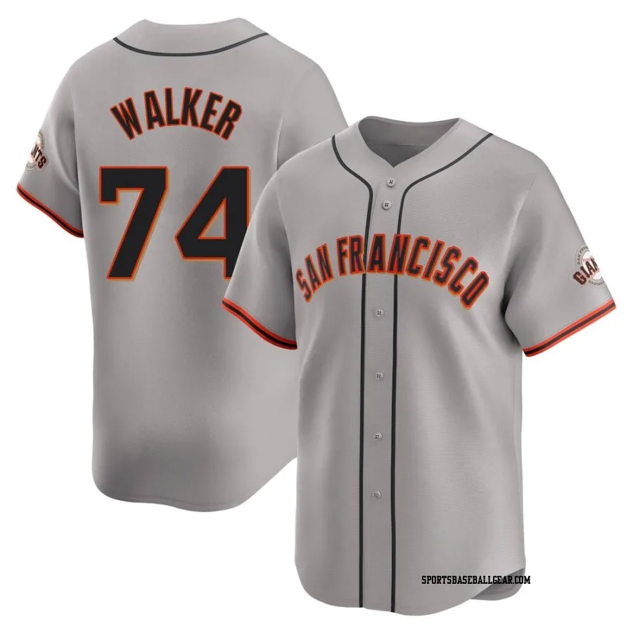 Ryan Walker Men's San Francisco Giants Gray Limited Away Jersey