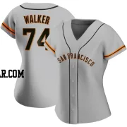 Ryan Walker Women's San Francisco Giants Gray Authentic Road Jersey