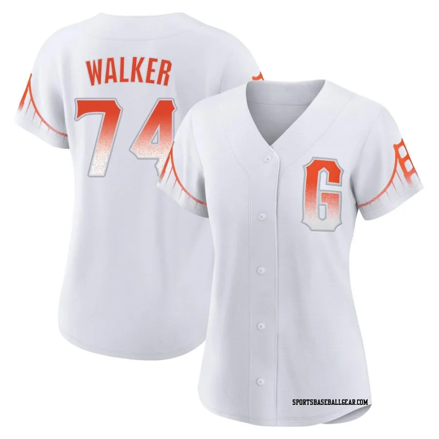 Ryan Walker Women's San Francisco Giants White Replica 2021 City Connect Jersey