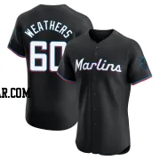 Ryan Weathers Men's Miami Marlins Black Elite Alternate Vapor Premier Jersey