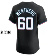 Ryan Weathers Men's Miami Marlins Black Elite Alternate Vapor Premier Jersey