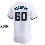 Ryan Weathers Men's Miami Marlins White Elite Home Jersey