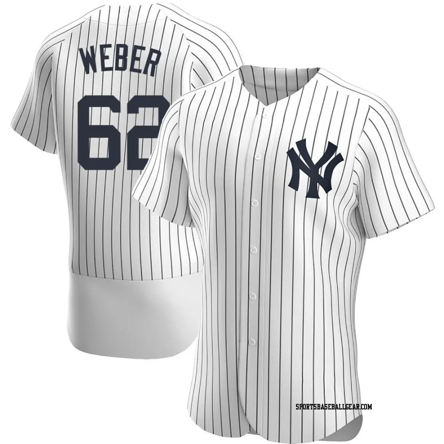 Ryan Weber Men's New York Yankees White Authentic Home Jersey