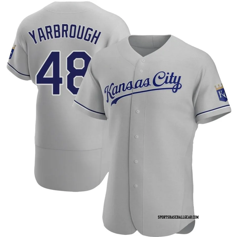 Ryan Yarbrough Men's Kansas City Royals Gray Authentic Road Jersey