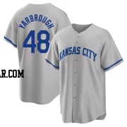 Ryan Yarbrough Men's Kansas City Royals Gray Replica 2022 Road Jersey