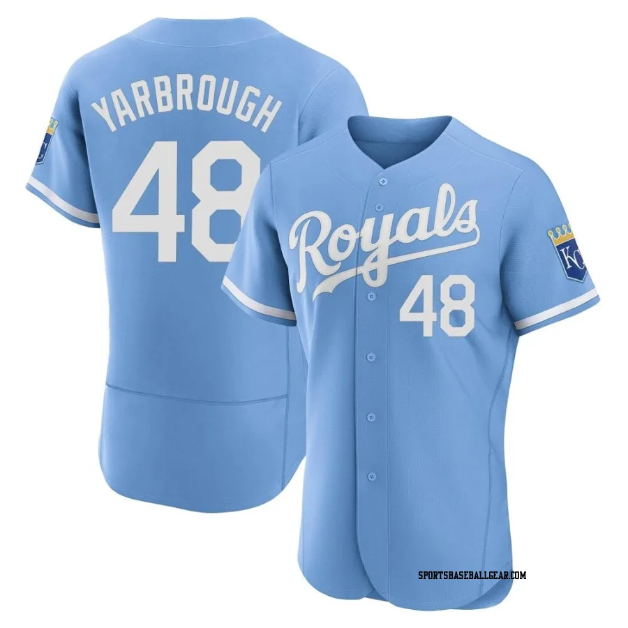 Ryan Yarbrough Men's Kansas City Royals Light Blue Authentic 2022 Alternate Jersey